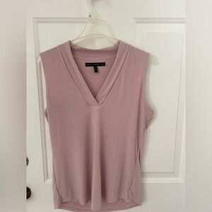 White House Black Market Dusty Pink V-Neck Sleeveless Camisole